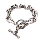 Tribe Sterling Silver Men's Chain Bracelet