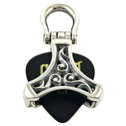 sterling tribal pick holder pendant