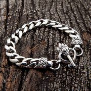 Heart Key Silver Bracelets-Bikerringshop