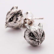 owl sterling silver earrings