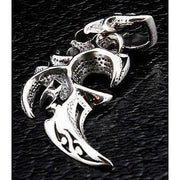 sterling silver tusk pendant